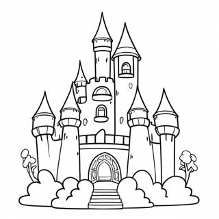 Fairytale Castle Coloring Page 26808-5846