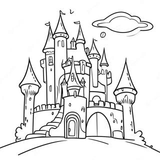 Enchanted Castle Coloring Page 26809-5851
