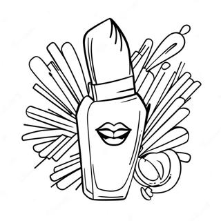 Makeup Coloring Pages