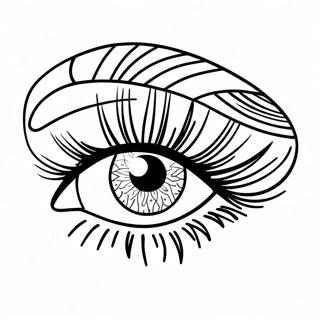 Glamorous Eye Shadow Makeup Coloring Page 26907-5866