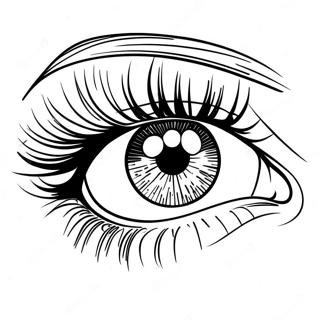 Glamorous Eye Shadow Makeup Coloring Page 26907-5868