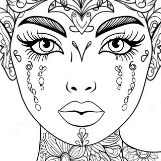 Makeup Coloring Pages