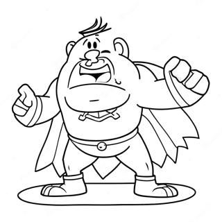 Captain Underpants With A Giant Underdog Coloring Page 27005-5885