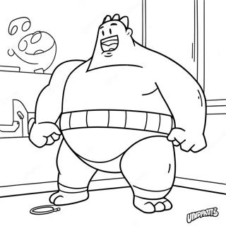 Captain Underpants With A Giant Underdog Coloring Page 27005-5886