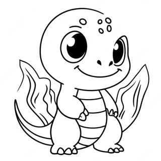 Cute Charmander Coloring Page 27086-5896