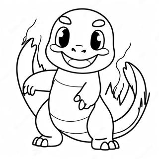 Angry Charmander Coloring Page 27087-5899