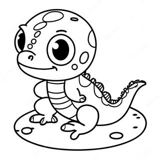 Cute Baby Lizard Coloring Page 27193-5917