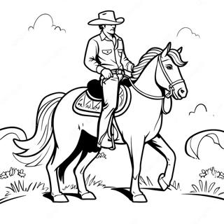 Cowboy Coloring Pages