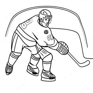 Exciting Hockey Player Scoring A Goal Coloring Page 27475-5976