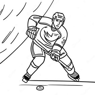 Dynamic Hockey Puck In Motion Coloring Page 27476-5977