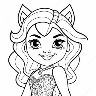 Monster High Clawdeen Wolf Coloring Page 27845-6057