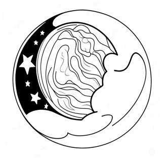 Glowing Full Moon Coloring Page 28133-6114