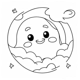 Moon Coloring Pages