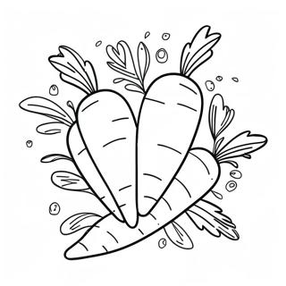 Colorful Carrot Coloring Page 28225-6134