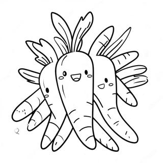 Colorful Carrot Coloring Page 28225-6135