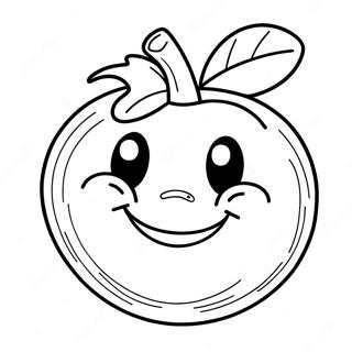 Happy Tomato Coloring Page 28226-6137