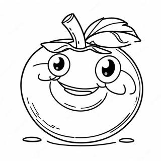 Happy Tomato Coloring Page 28226-6138