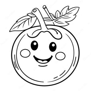 Happy Tomato Coloring Page 28226-6139