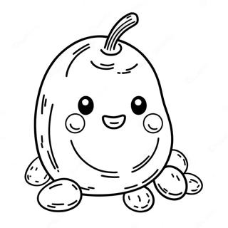 Cute Potato Coloring Page 28228-6145