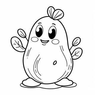 Cute Potato Coloring Page 28228-6148
