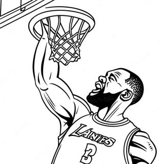 Lebron James Dunking Coloring Page 28307-6155