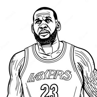 Lebron James In Action Coloring Page 28308-6157