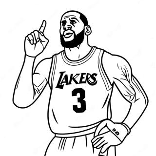 Lebron James Celebrating Coloring Page 28310 6165