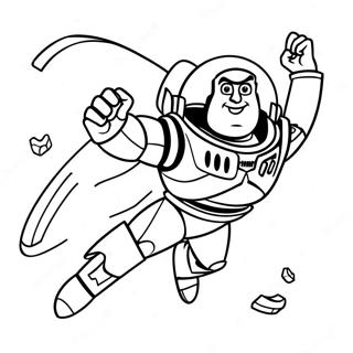 Buzz Lightyear Flying Coloring Page 28397-6177