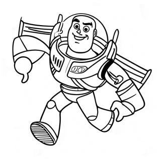 Buzz Lightyear Flying Coloring Page 28397-6179