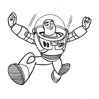 Buzz Lightyear Flying Coloring Page 28397-6180