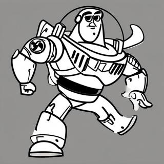 Buzz Lightyear In Action Pose Coloring Page 28400-6189