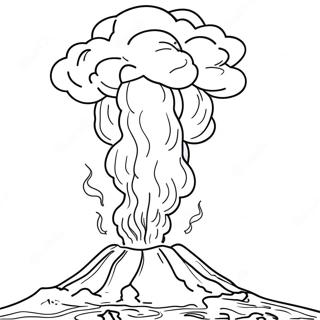 Erupting Volcano Coloring Page 28578-6215