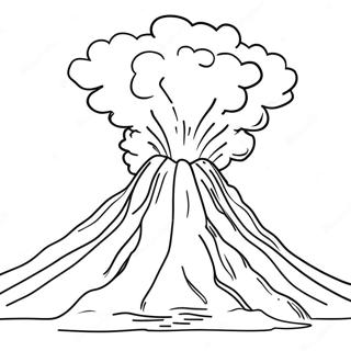 Erupting Volcano Coloring Page 28578-6216