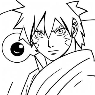 Sasuke With Sharingan Coloring Page 28854-6274