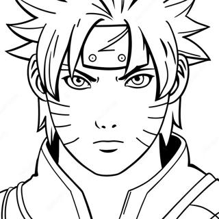 Sasuke In Sage Mode Coloring Page 28855-6279