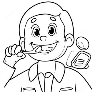 Friendly Dentist With A Big Smile Coloring Page 29035-6314