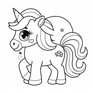 Cute Chibi Unicorn Coloring Page 29204-6354