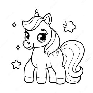 Cute Chibi Unicorn Coloring Page 29204-6356