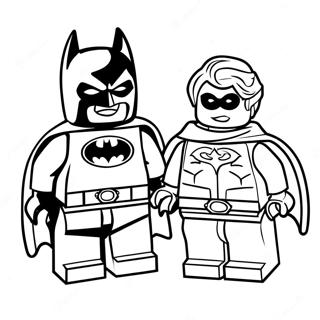 Lego Batman And Robin Coloring Page 29295-6379