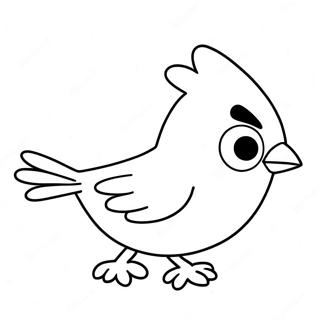 Angry Birds Red Bird Flying Coloring Page 29390-6395