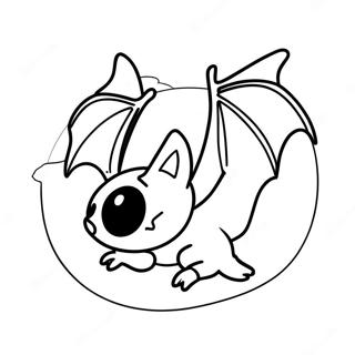 Flying Bat In The Moonlight Coloring Page 29481-6418