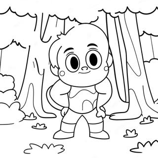 Steven Universe In A Magical Forest Coloring Page 29575-6438