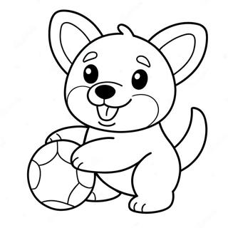 Corgi Coloring Pages