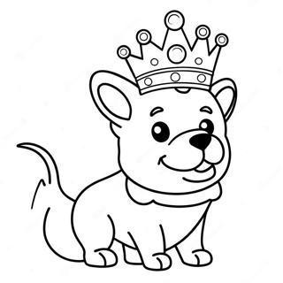 Corgi Coloring Pages