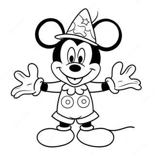 Mickey Mouse Halloween Costume Coloring Page 30216-6574