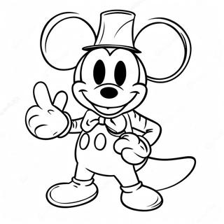 Mickey Mouse Halloween Costume Coloring Page 30216-6575