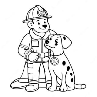 Firefighter Coloring Pages