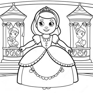 Sofia The First In A Royal Castle Coloring Page 30385-6623