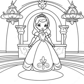 Sofia The First In A Royal Castle Coloring Page 30385-6624
