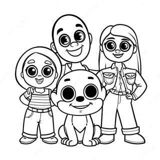 Coco Family Portrait Coloring Page 30465-6637